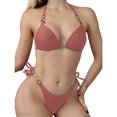 thumbnail image 1 of Fulorrnie Women's Triangle Thong Bikini Sets for Women Swimsuits Bathing Suits Swimwear, 1 of 4