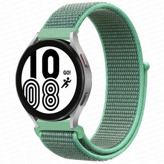 Fulsaxad 20mm 22mm Band for Samsung Galaxy Watch 6 5 4 40mm 44mm/ 6 Classic 43mm 47mm 46mm 42mm/ Active 2 3, Braided Velcro Nylon Loop Strap for Amazfit watch Garmin watch