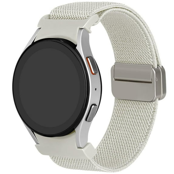 Fulsaxad 20mm Bands For Samsung Galaxy Watch 6 5 4 Band 40mm 44mm / Watch 5 Pro 45mm/ Galaxy Watch 6 4 Classic 43mm 47mm 42mm 46mm Stretchy Braided Nylon Straps Replacement Wristbands for Women Men