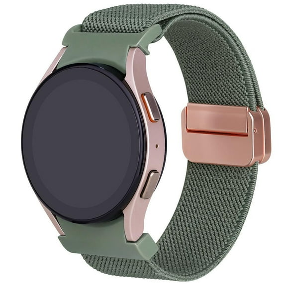 Fulsaxad 20mm Bands For Samsung Galaxy Watch 6 5 4 Band 40mm 44mm / Watch 5 Pro 45mm/ Galaxy Watch 6 4 Classic 43mm 47mm 42mm 46mm Stretchy Braided Nylon Straps Replacement Wristbands for Women Men