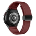 thumbnail image 1 of Fulsaxad 20mm Leather Band Compatible with Samsung Galaxy Watch 6 5 4 44mm 40mm, 6 Classic 47/43mm, 5 Pro 45mm, 4 Classic 46/42mm, No Gap 20mm Band with Magnetic Buckle for Women Men, 1 of 11
