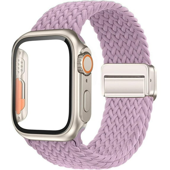 Fulsaxad Compatible with Apple Watch Bands and Case 41mm 40mm 38mm 45mm 44mm 42mm Stretchy Braided Solo Loop iWatch Bands for Aplle Watch Sieres 9 8 7 SE 6 5 4 3 2 1 for Women Men