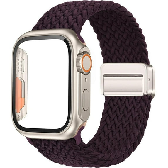 Fulsaxad Compatible with Apple Watch Bands and Case 41mm 40mm 38mm 45mm 44mm 42mm Stretchy Braided Solo Loop iWatch Bands for Aplle Watch Sieres 9 8 7 SE 6 5 4 3 2 1 for Women Men