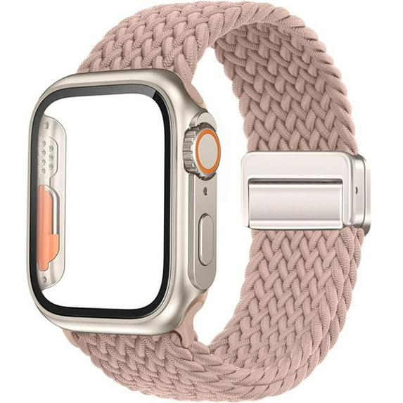 Fulsaxad Compatible with Apple Watch Bands and Case 41mm 40mm 38mm 45mm 44mm 42mm Stretchy Braided Solo Loop iWatch Bands for Aplle Watch Sieres 9 8 7 SE 6 5 4 3 2 1 for Women Men