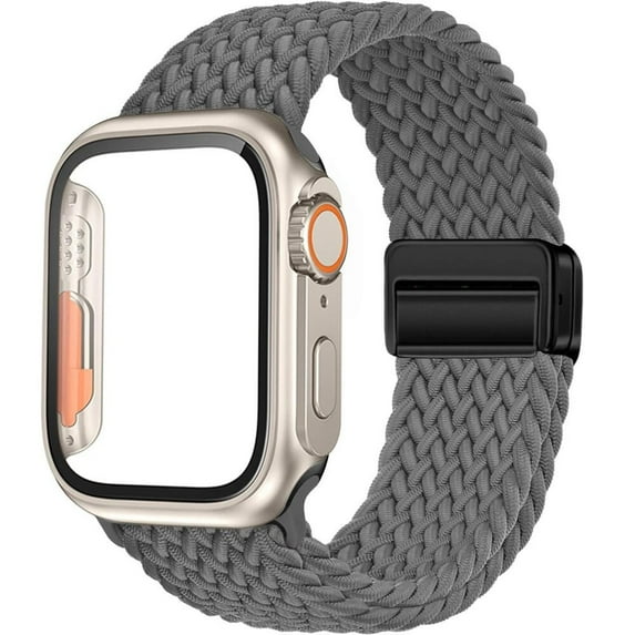 Fulsaxad Compatible with Apple Watch Bands and Case 41mm 40mm 38mm 45mm 44mm 42mm Stretchy Braided Solo Loop iWatch Bands for Aplle Watch Sieres 9 8 7 SE 6 5 4 3 2 1 for Women Men