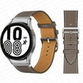 thumbnail image 1 of Fulsaxad Compatible with Samsung Galaxy 6 5 4 40mm 44mm/ 4 Classic 42mm 46mm/ 6 Classic 43mm 47mm/ Galaxy Watch 5 Pro 45mm 20mm Band No Gap UP Leather Wristbands, 1 of 12
