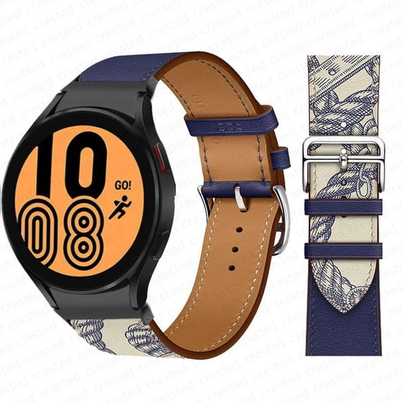 Fulsaxad Compatible with Samsung Galaxy 6 5 4 40mm 44mm/ 4 Classic 42mm 46mm/ 6 Classic 43mm 47mm/ Galaxy Watch 5 Pro 45mm 20mm Band No Gap UP Leather Wristbands