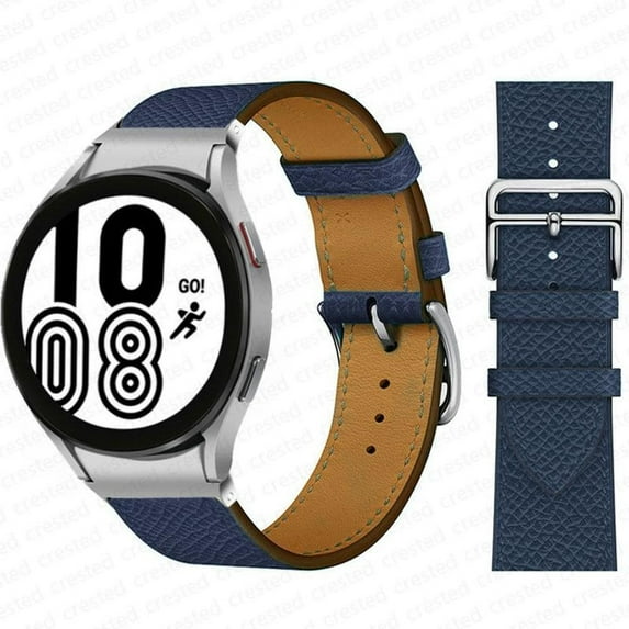 Fulsaxad Compatible with Samsung Galaxy 6 5 4 40mm 44mm/ 4 Classic 42mm 46mm/ 6 Classic 43mm 47mm/ Galaxy Watch 5 Pro 45mm 20mm Band No Gap UP Leather Wristbands