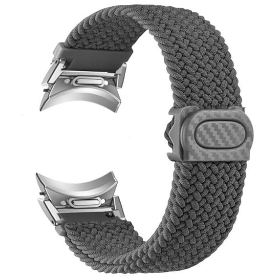 Fulsaxad No Gap 20mm Band for Samsung Galaxy Watch 6 5 4 Band 40mm 44mm Watch 5 Pro 45mm/Galaxy Watch 6 classic bands 43mm 47mm /4 classic 42mm 46mm Magnetic Fabric Woven Braided strap for women men