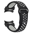 thumbnail image 1 of Fulsaxad No Gap 20mm Strap for Samsung Galaxy Watch 6/6 Classic/5/5 Pro/4/4 Classic 40mm 44mm 45mm 46mm 43mm 47mm Adjustable Silicone Bracelet Sport Wristband Women Men, 1 of 12