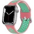 thumbnail image 1 of Fulsaxad Sport Bands Compatible with Apple Watch Band iWatch Bands 49mm 45mm 44mm 42mm 41mm 40mm 38mm Women Men, Adjustable Soft Silicone Sport Band for iWatch Series 9 8 7 6 5 4 3 2 1 SE Ultra, 1 of 13