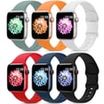 thumbnail image 1 of Fulsaxad Sport Bands Compatible with Apple Watch Band iwatch Bands 38mm 40mm 41mm 42mm 44mm 45mm 49mm,Soft Silicone Waterproof Strap for iWatch Apple Watch Series 9 Ultra 8 7 6 5 4 3 2 1 SE Women Men, 1 of 12
