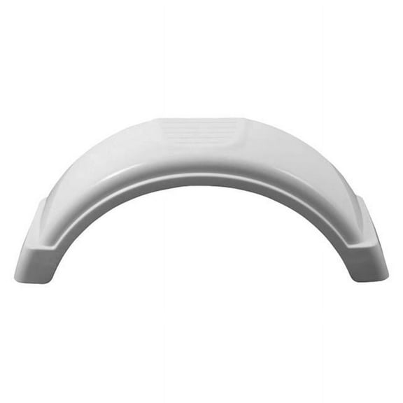 Fulton 12 in. Top & Side Step Black Trailer Fender FL008542