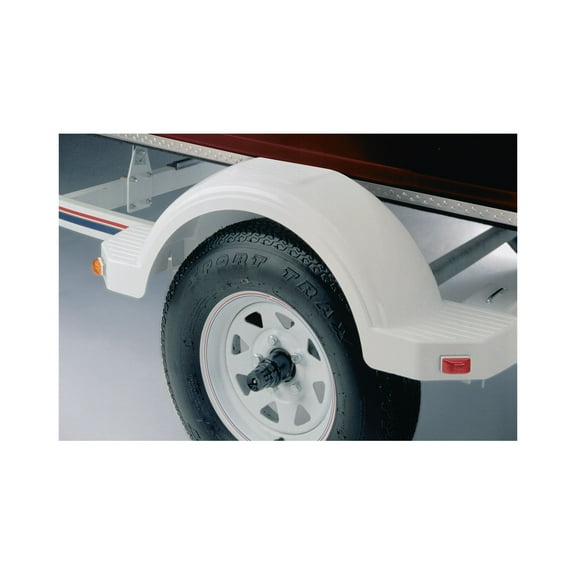 Fulton 12 in. Top & Side Step Black Trailer Fender FL008572
