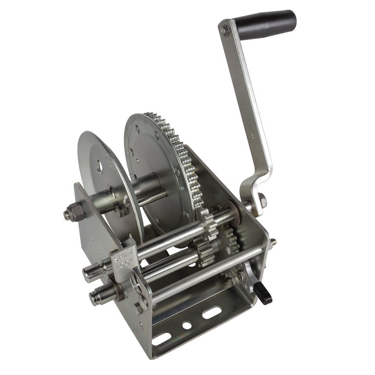 MASPRO　FUBCAW35 Fulton 142423 Trailer Winch, Two-Speed, 3,200 lbs. Capacity