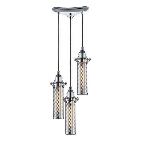 Elk Home - Fulton - Three Light Triangular Pendant