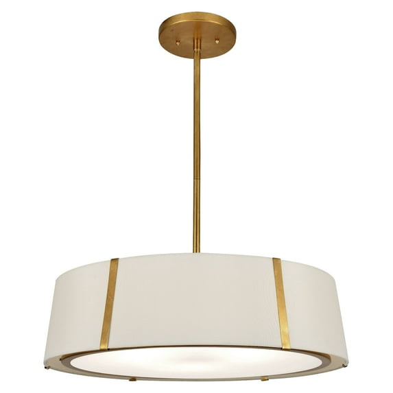 FUL-907-GA Crystorama Lighting Fulton - Six Light Chandelier in Classic Style - 24 Inches Wide by 10.25 Inches High-Antique Gold Finish