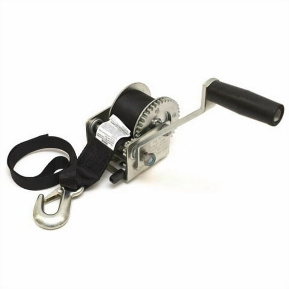 Fulton Boat Single Speed Trailer Winch 142007 | 900 Lb 12Ft Strap