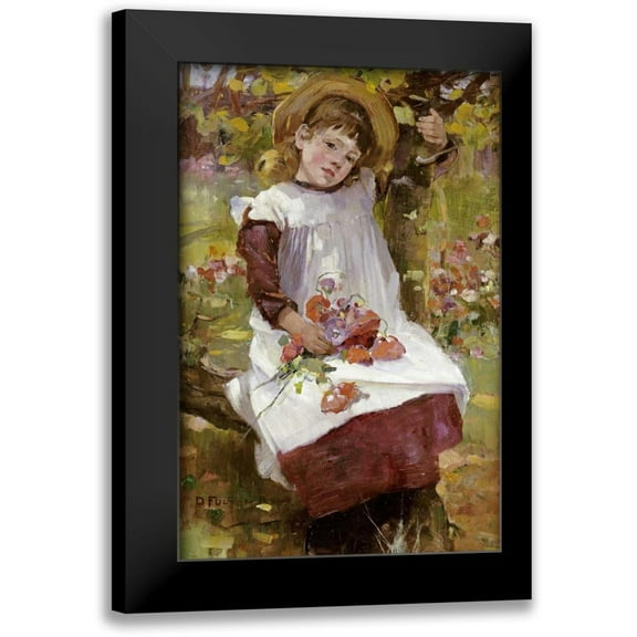 Fulton, David 11x14 Black Modern Framed Museum Art Print Titled - The Poppy Gatherer