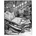 thumbnail image 1 of Fulton Fish Market 1882. N'The Trout Display At Fulton Market.' Line Engraving After Daniel Carter Beard 1882. Print, 1 of 3