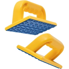 Gator Grip Safety Push Block 2 Pack with Blue Rubber Podular Pattern for Superior Gripping Power Ideal for Use On Router Tables, Jointers, Shapers and Band Saws
