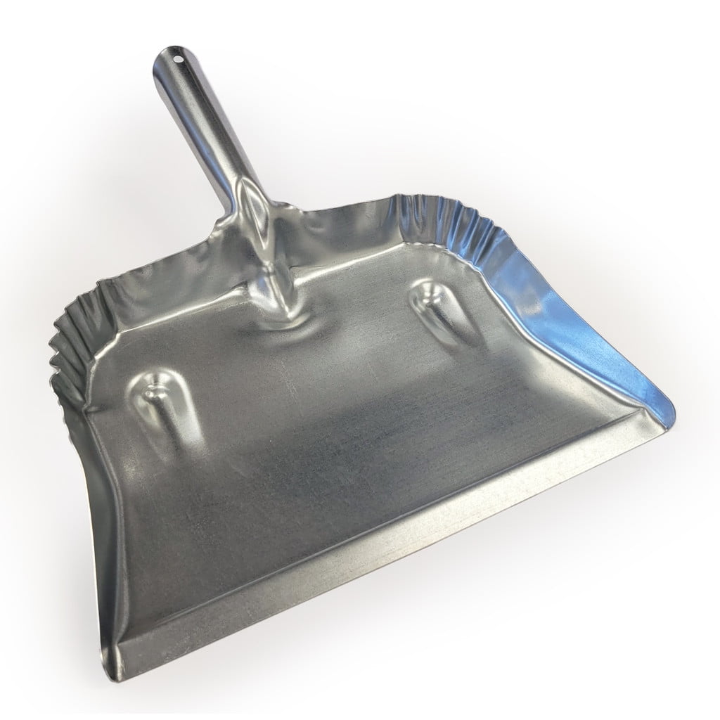 Fulton Heavy Duty Galvanized Steel Dustpan Silver