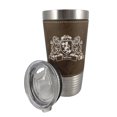 thumbnail image 1 of Fulton Irish Coat of Arms Leather Travel Mug, 1 of 1
