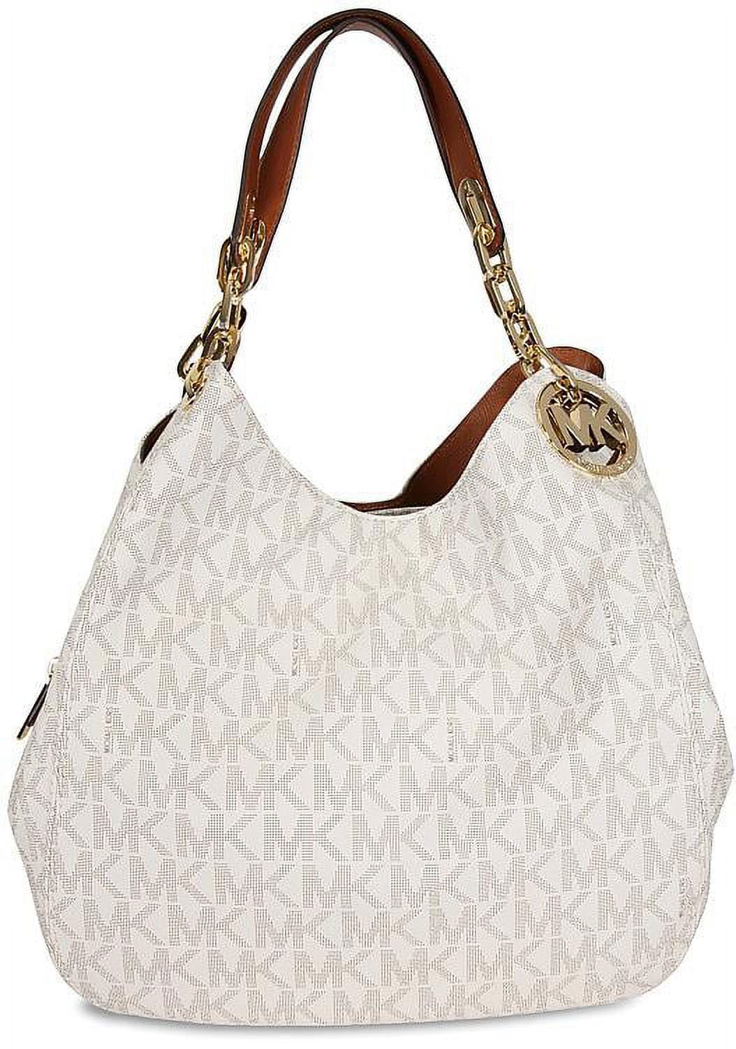 Fulton Large Logo Shoulder Bag in Vanilla - 30H4GFTL3B-150