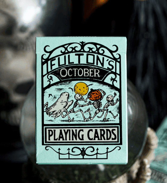 Fulton October UV Glow Green Edition Playing Cards