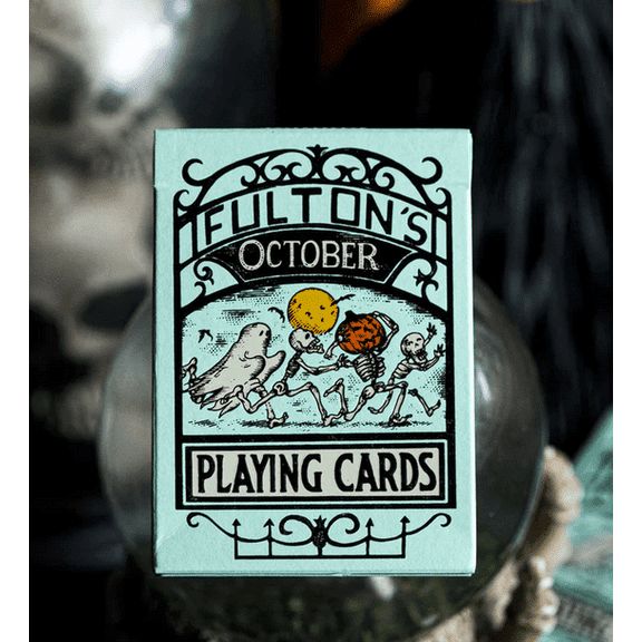 Fulton October UV Glow Green Edition Playing Cards