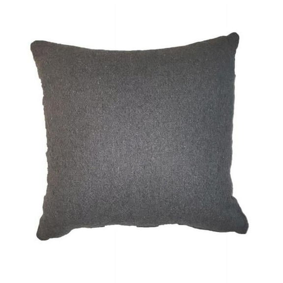 Fulton Square Cotton Throw Pillow, Dark Grey