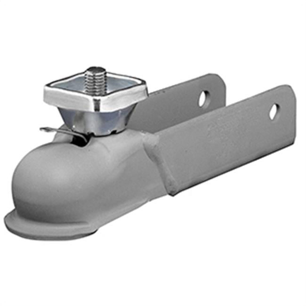 Gray Steel Trailer Coupler with Screw Handle, 11"