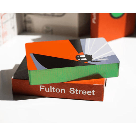 Fulton Street (1958 Green Gilded Edition) Playing Cards
