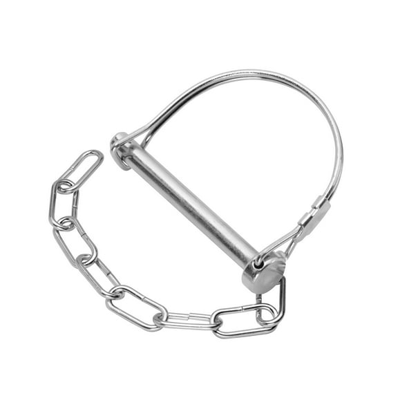 Fulton Trailer Jack Replacement Part, Kit, Snapper Pin & Chain Assembly 5/16 in.