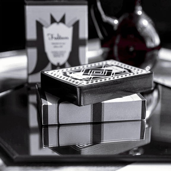 Fulton's Funeral Midnight Seance Black Gilded Playing Cards