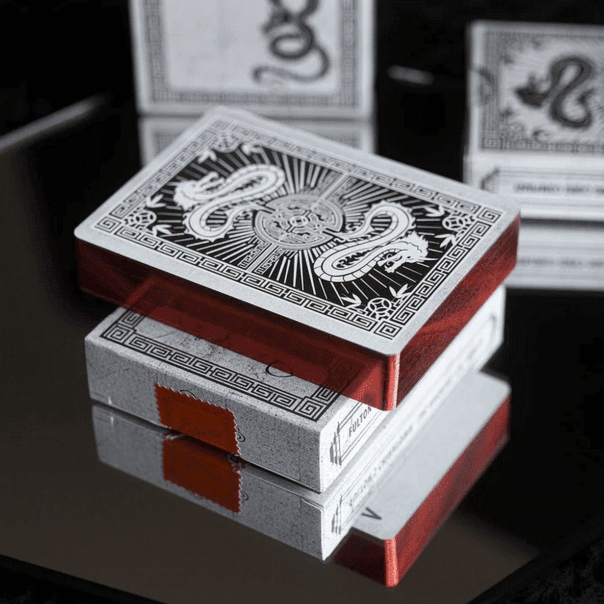 Fultons Chinatown Bootleg Red Gilded Edition Playing Cards