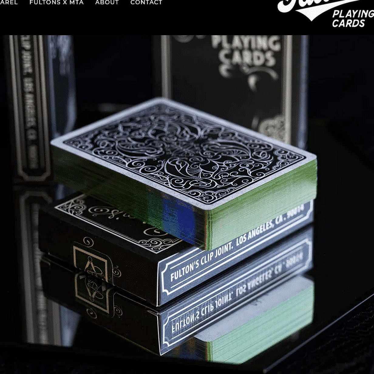 Fultons Clip Joint Bootleg Edition (Green Gilded) Playing Cards
