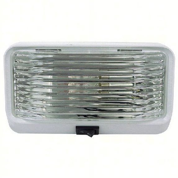 Fultyme RV 1118; Porch Light Square W/ Switch Clear