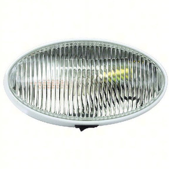 Fultyme RV 1124; Porch Light Oval W/ Switch Clear