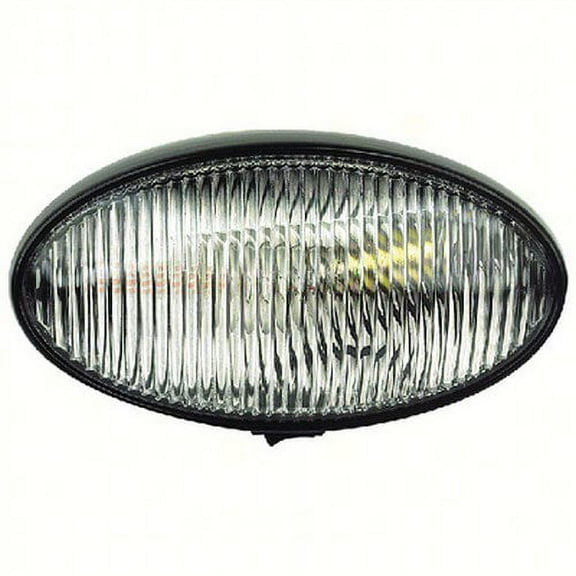 Fultyme RV 1125; Porch Light Oval W/ Switch Black Base Clear
