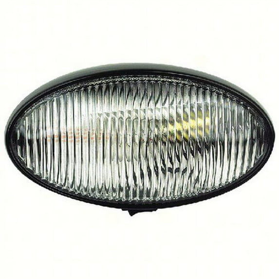 Fultyme RV 1125; Porch Light Oval W/ Switch Black Base Clear