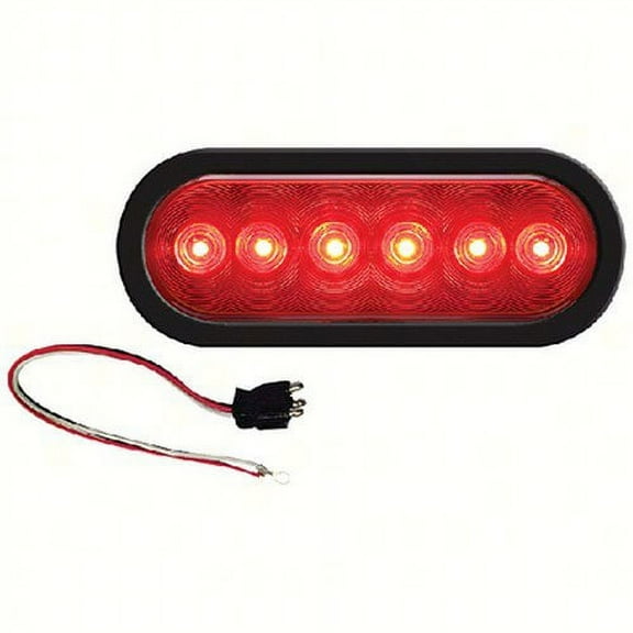 Fultyme RV 1159; Led 6 Oval Light W/ Grommet and Plug 6D