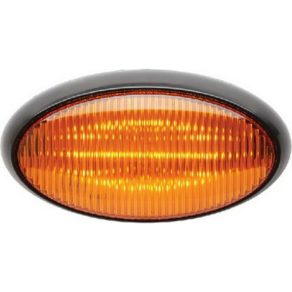 Fultyme RV 1172; Led Light Porch Oval Black Base Amber Made by Fultyme RV