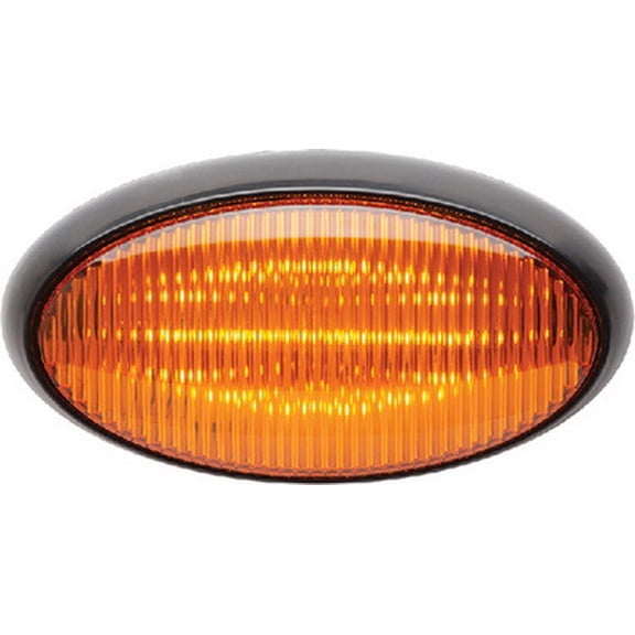 Fultyme RV 1172; Led Light Porch Oval Black Base Amber Made by Fultyme RV