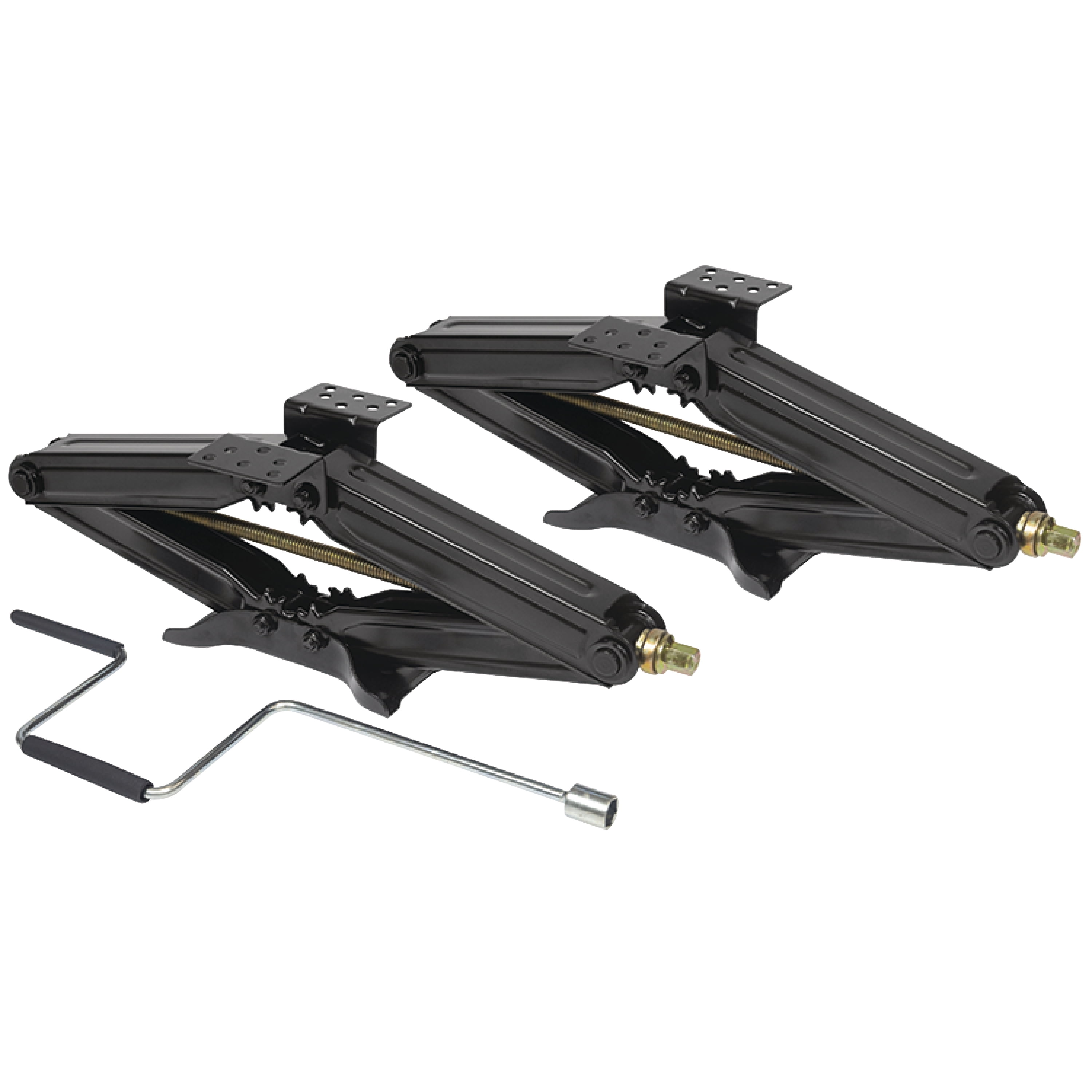 Fultyme RV 2130 Trailer Stabilizing Scissor Jacks with Crank Handle, 24" - Sold in Pairs