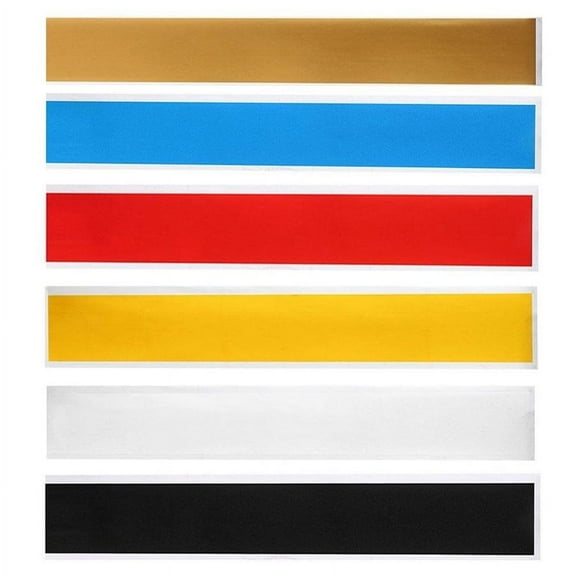 Fuluru 6"x 60" Black Car Windshield Reflector Strip Sticker Window Visor Shading Stripe