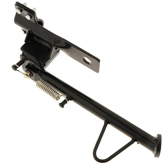 Fuluru Black Motorcycle Modified Kickstand Side Stand Prop & Spring For Dirt Pit Bike