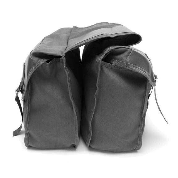 Fuluru Canvas PU Leather Motorcycle Bags with Rear Pack for Universal Fit