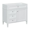 thumbnail image 1 of Fulvari 36'' Bathroom Vanity Cabinet With 2 Drawers & 1 Tip-out Drawer, Solid Wood Frame(Basin Sink NOT Included), 1 of 6
