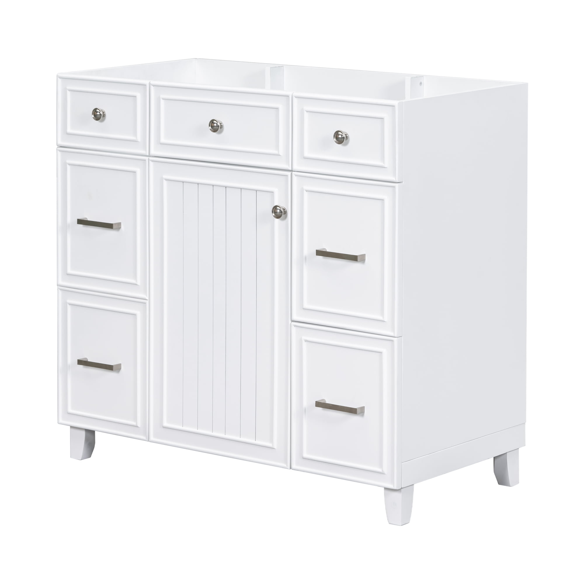 Fulvari 36" Modern Solid Wood Bathroom Vanity With Soft Closing Door ...